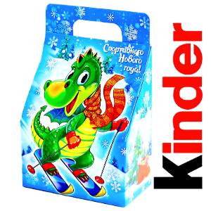 Детский новогодний подарок  в картонной упаковке весом 335 грамм по цене 803 руб