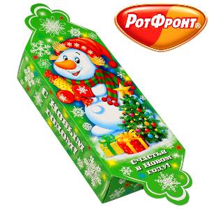 Сладкий подарок на Новый Год в картонной упаковке весом 600 грамм по цене 416 руб